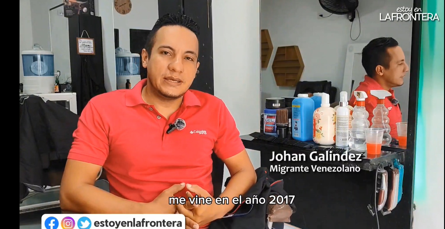 Historia Integradora: La exitosa barbería de Johan Galindez y su familia  (VIDEO) | Frontera