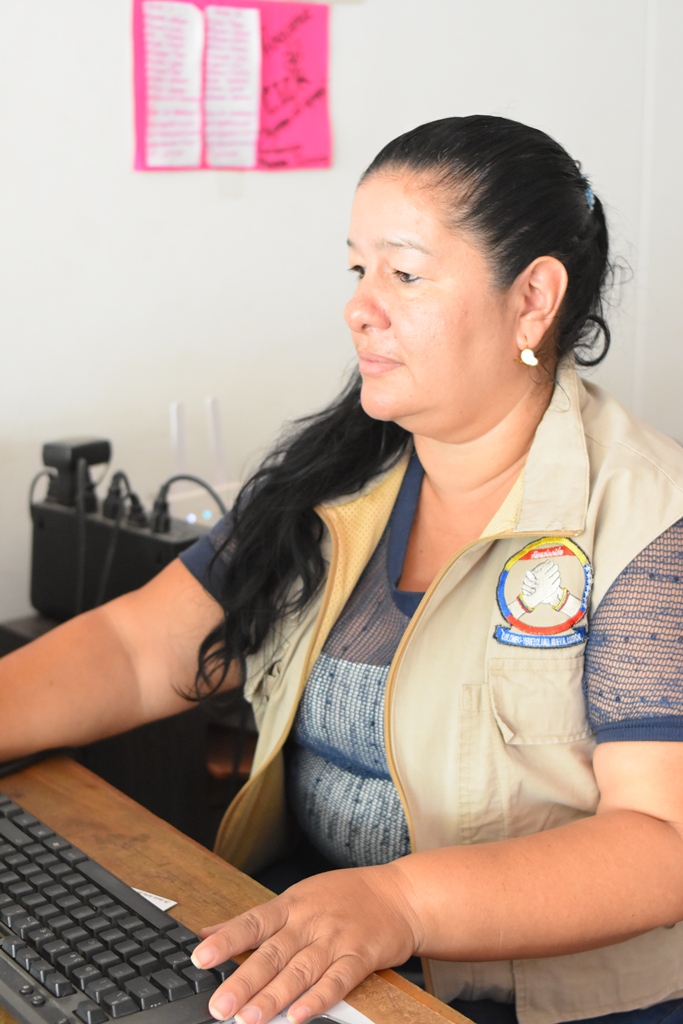 Patricia Salguero en la fundación Nueva Ilusión
