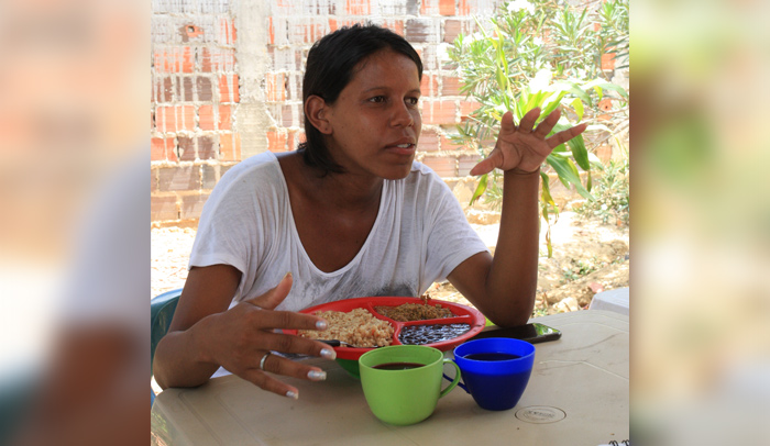 Idelmis Nazareth Pérez, venezolana radicada en el barrio La Fortaleza de Cúcuta.