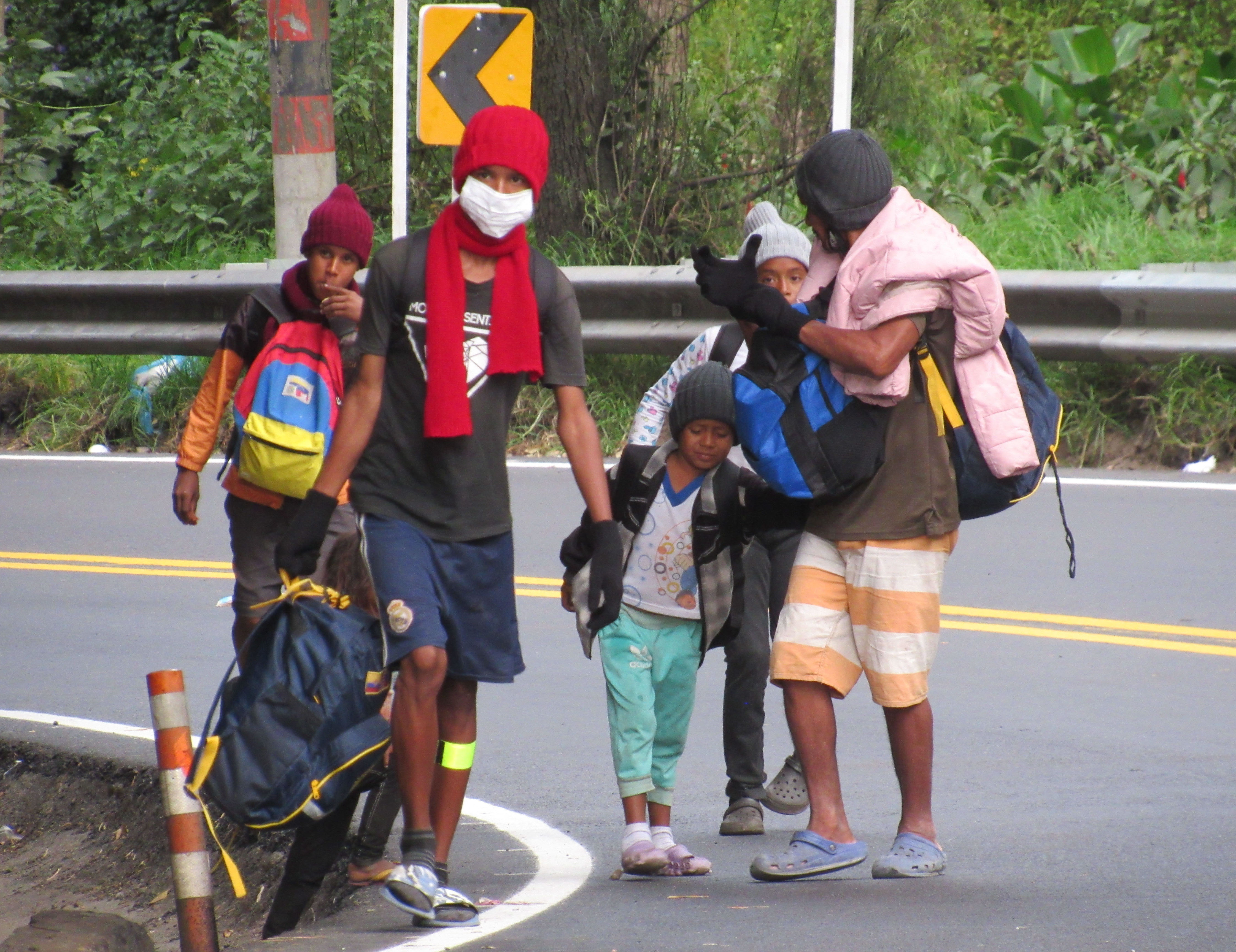 Los caminantes venezolanos 