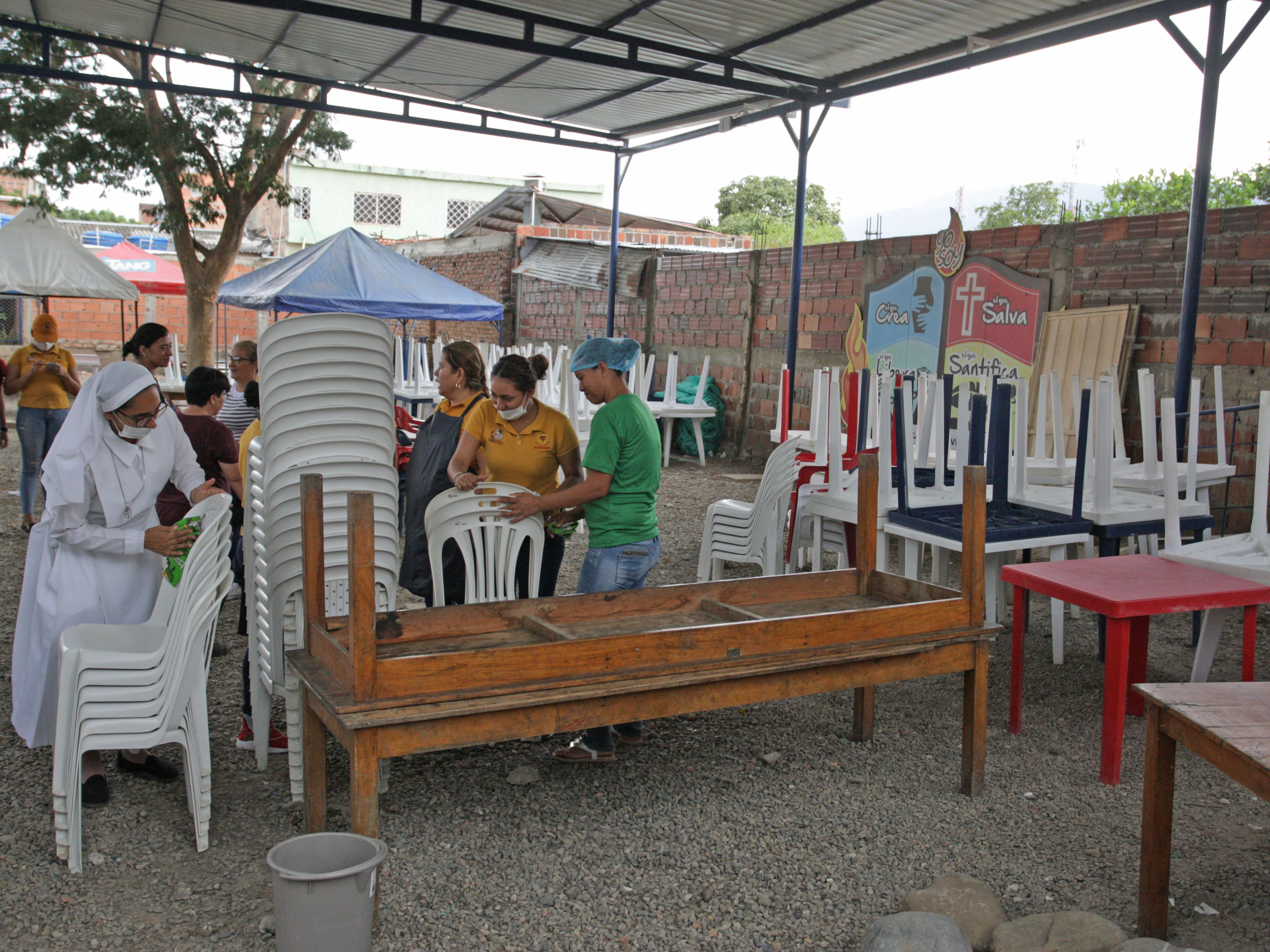La casa de paso brinda desayunos y almuerzos a los venezolanos 