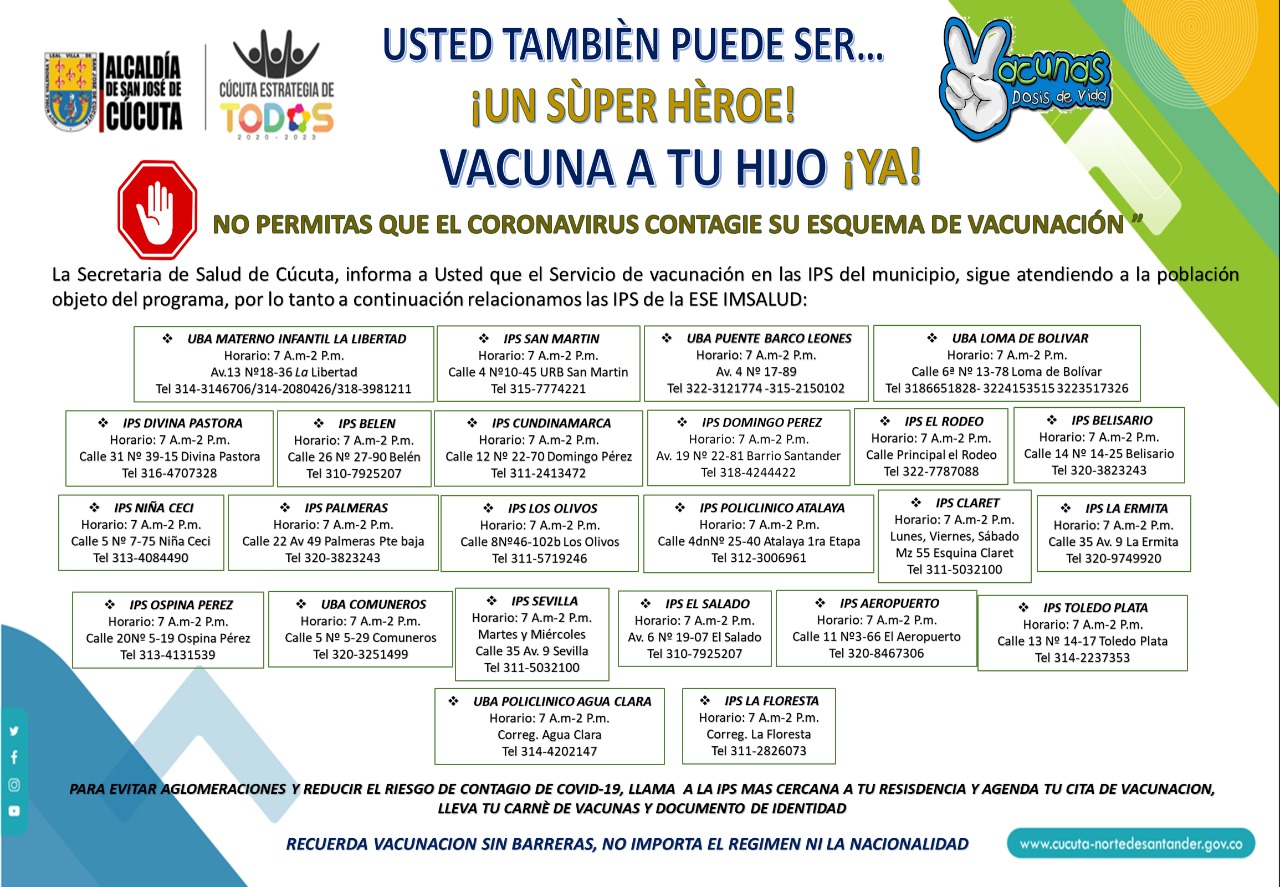 Jornada de vacunación en Cúcuta