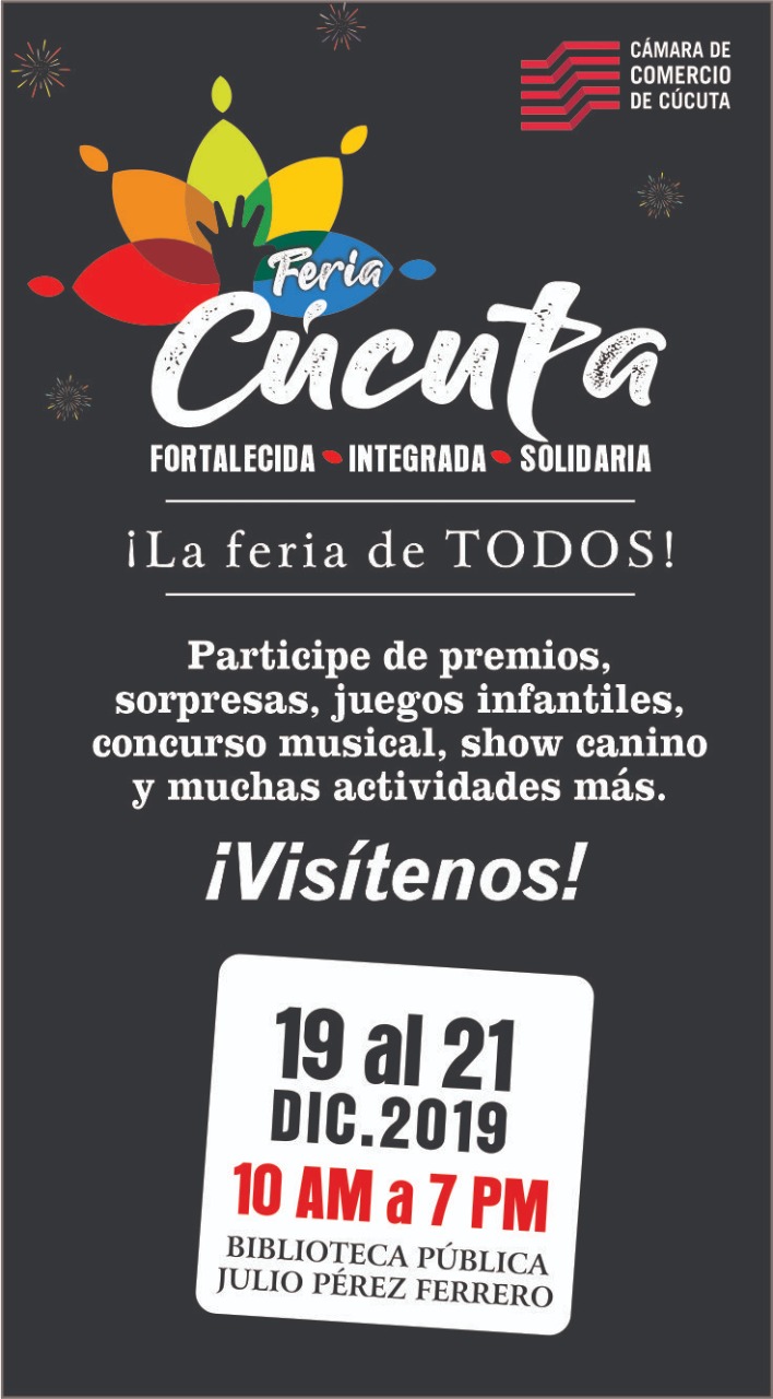 Volante de la feria Cúcuta fortalecida, integrada y solidaria