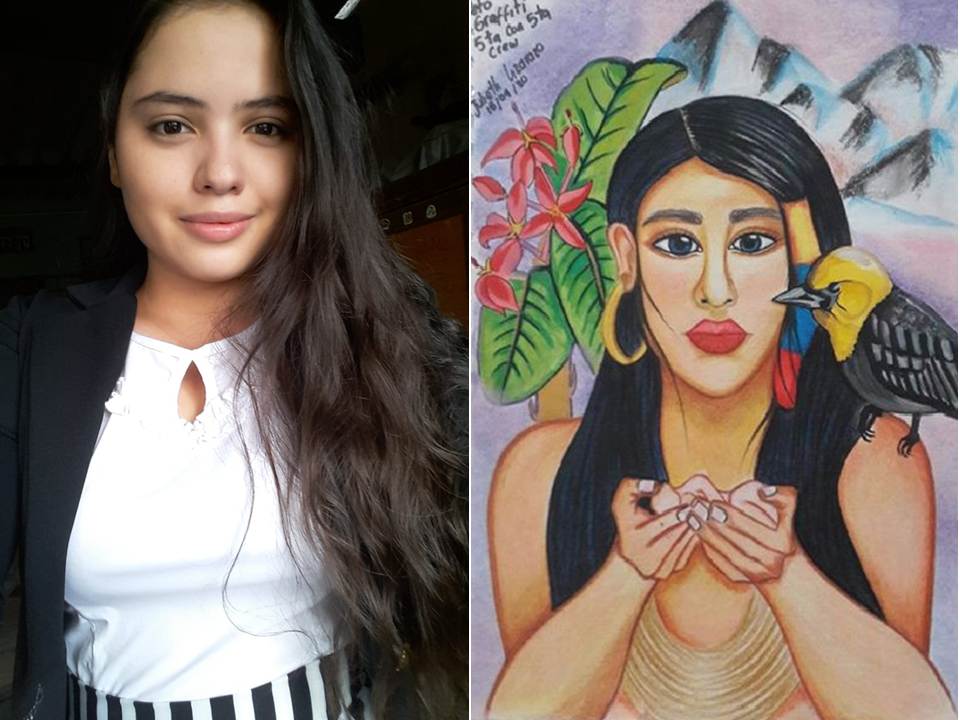Jóvenes pintan grafitis inspirados en la hermandad fronteriza