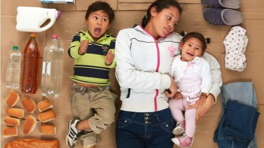Michell y sus dos bebés en Colombia