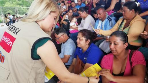 Jornada de entrega de volantes en Cúcuta