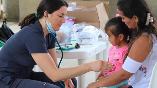 La población recibió atención médica