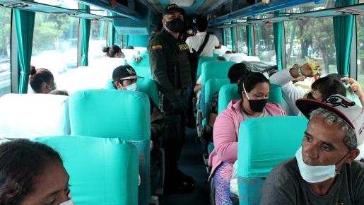 Desde varias ciudades de Colombia están llegando los venezolanos