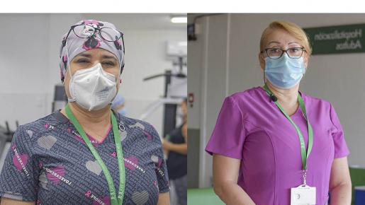 Doctoras laboran en el Hospital Erasmo Meoz y han brindando apoyo en atención a pacientes con COVID-19. 