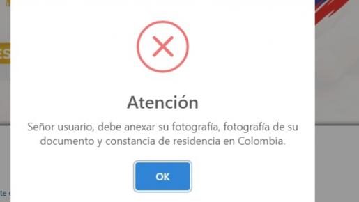 Sí has tenido problemas para acceder a la página o adjuntar tu foto acá te explicamos cómo proceder. 