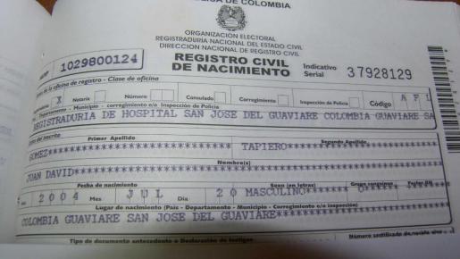 Foto Colprensa, Registro Civil