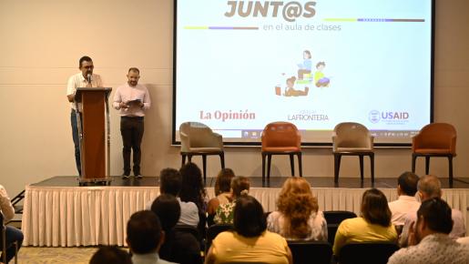 Los rectores hablaron de sus estrategias en el conversatorio Juntos en el aula de clases.