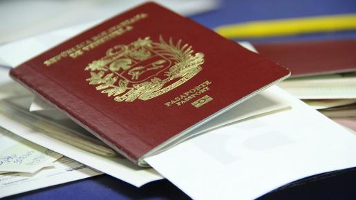 Pasaporte venezolano. Tomada de Saime