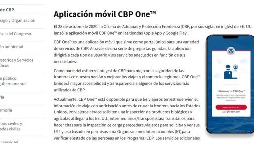 La aplicación CBP One está disponible sin costo alguno en Apple App Store o Google Play.