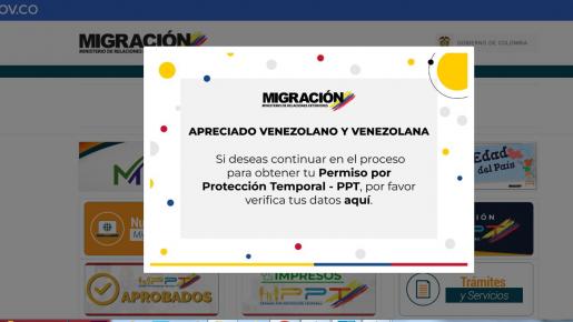 Este aplicativo ya está disponible en la página de Migración Colombia.