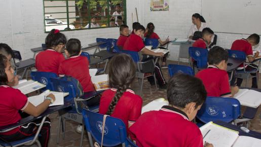 Estudiantes del colegio Misael Pastrana Borrero de Cúcuta
