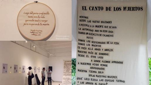 Con bordados reviven las historias de 25 poetas asesinados