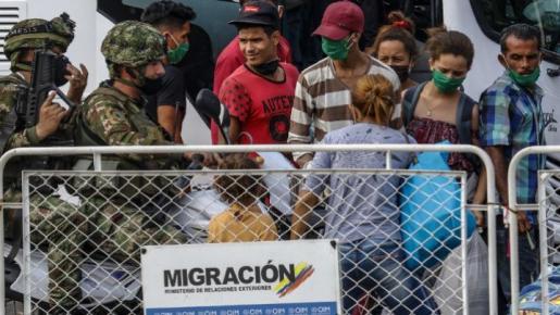 Migrantes en la frontera colombo-venezolana