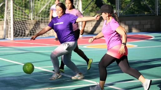 Entre las jugadoras, había mujeres migrantes, colombianas retornadas y miembros de comunidades de acogida.